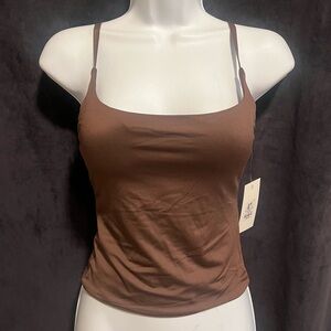 SWS Contour Chocolate Brown Sexy Tank Top Size Small